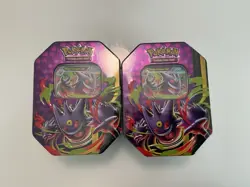 Pokemon TCG Mega Gengar EX Tins Lot of 2 (New/Factory Sealed) - Image 1