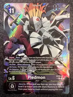 Digimon Card Game Piedmon EX10-057 R Alternate Art Sinister Order NM - Image 1
