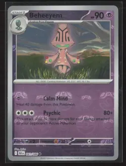 Beheeyem (MasterBall Pattern) 041/086 Holo Uncommon Black Bolt Pokemon Holo NM - Image 1