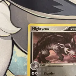 Mightyena - 18/108 (Cosmos Holo) Holo Rare 18/108 - Pokemon TCG 2007 - MP - Image 4