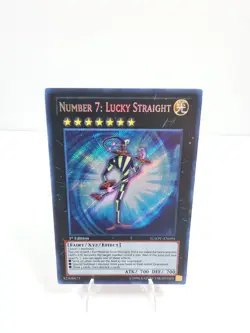 Yu-Gi-Oh! TCG 1st Edition Number 7: Lucky Straight - GAOV-EN091 Secret Rare NM - Image 1