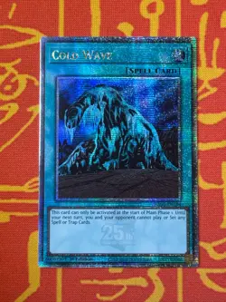 YUGIOH COLD WAVE QUARTER CENTURY SECRET RARE NM RA03-EN104 - Image 1