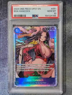 One Piece Boa Hancock OP07-051 2024 English PSA 10 GEM MINT - Image 1