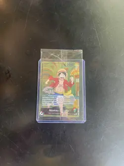 Carte One Piece Monkey D. Luffy OP13-001 Exclu Musee Grevin France - Image 1