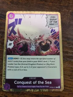 Conquest of the Sea OP08-077 Two Legends One Piece Card English - Image 1