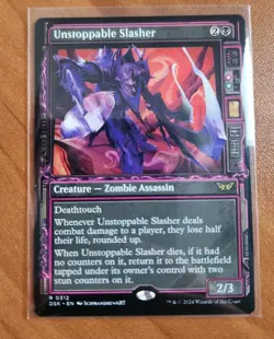 Magic MTG Unstoppable Slasher DSK 0312 Showcase Regular Rare - NM condition - Image 1
