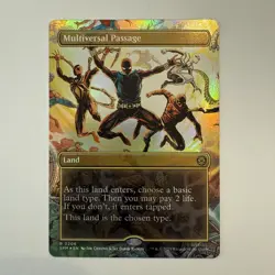 Multiversal Passage FOIL Borderless 206 Marvel's Spider-Man SPM MTG Rare Land NM - Image 1