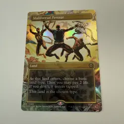 Multiversal Passage FOIL Borderless 206 Marvel's Spider-Man SPM MTG Rare Land NM - Image 3