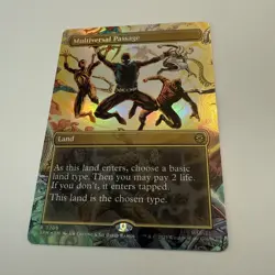 Multiversal Passage FOIL Borderless 206 Marvel's Spider-Man SPM MTG Rare Land NM - Image 4