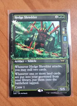 Magic MTG Hedge Shredder DSK 0320 Showcase Regular Rare - NM condition - Image 1
