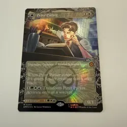 Peter Parker FOIL Borderless 208 Marvel’s Spider-Man SPM MTG Mythic Unplayed NM - Image 2