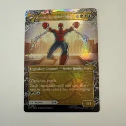 Peter Parker FOIL Borderless 208 Marvel’s Spider-Man SPM MTG Mythic Unplayed NM - Image 3