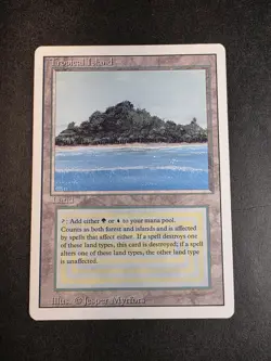 Tropical Island Revised MTG Magic the Gathering 1994 - Image 1