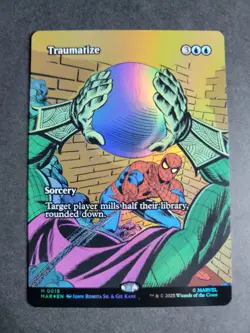 Traumatize (Borderless Foil) Mythic MTG Spider-Man Eternal - Image 1