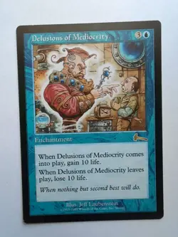 MTG Delusions of Mediocrity (ULG) Urza's Legacy Regular Rare 30/143 - Image 1
