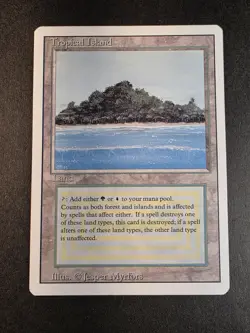 Tropical Island Revised MTG Magic the Gathering 1994 - Image 1