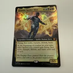 Cosmic Spider-Man FOIL Extended Art 271 Spider-Man SPM MTG Mythic Unplayed Mint - Image 2