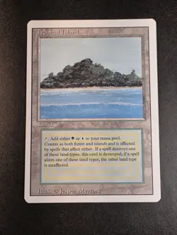 Tropical Island Revised MTG Magic the Gathering 1994 - Image 1