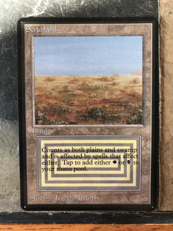 MTG - Scrubland - Beta - Legacy - Vintage - Altered Art -Read- WATCH ITEM VIDEO! - Image 1