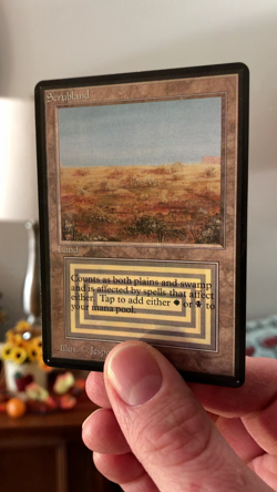 MTG - Scrubland - Beta - Legacy - Vintage - Altered Art -Read- WATCH ITEM VIDEO! - Image 2