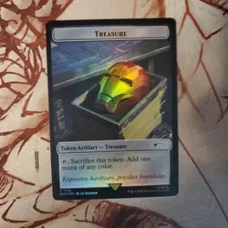 Treasure Token T 1736 Rainbow Foil MTG Secret Lair NM - Image 1