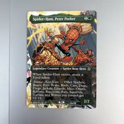 Spider-ham, Peter Porker (borderless) (201) MTG Marvel's Spider-man - Image 1