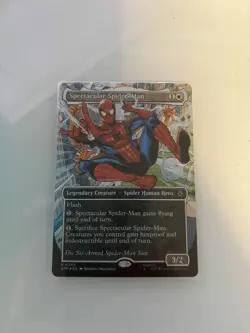 Spectacular Spider-Man Magic MTG 240 Textured borderless foil six arms variant - Image 1