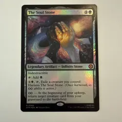The Soul Stone FOIL 66 Marvel's Spider-Man SPM MTG Mythic Unplayed Mint Infinity - Image 1