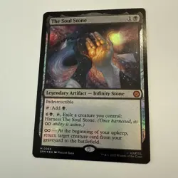 The Soul Stone FOIL 66 Marvel's Spider-Man SPM MTG Mythic Unplayed Mint Infinity - Image 2