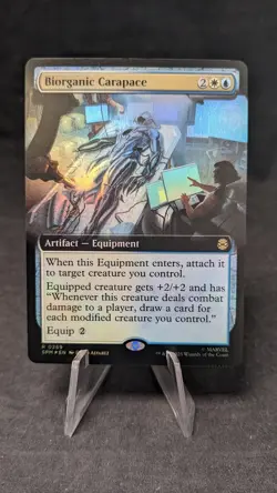 Biorganic Carapace (Extended Art) FOIL-MTG Magic the Gathering Spiderman - Crimp - Image 1