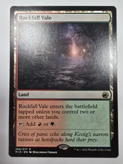 Rockfall Vale Innistrad: Midnight Hunt Regular Magic The Gathering Nm Mtg - Image 1