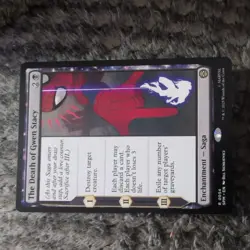 x1 The Death of Gwen Stacy R MTG Marvel's Spider-Man M/NM, English - Image 1