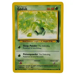 Oddish 63/82 Team Rocket Pokemon WOTC Vintage Common Non Holo - Image 1