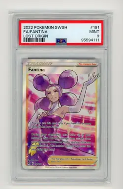 Pokemon TCG - Fantina 191/196 - Lost Origin - PSA 9 - Image 1