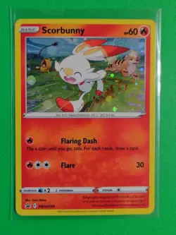 Pokemon TCG SWSH Black Star Promo Scorbunny #SWSH244 Cosmos Rare - Image 1