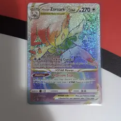 Hisuian Zoroark VSTAR (Secret) SR SWSH11: Lost Origin 203/196 NM Pokemon TCG - Image 1