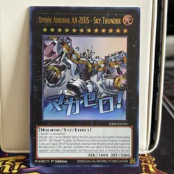 1ST ED DIVINE ARESENAL AA-ZEUS - SKY THUNDER ULTRA RARE RA05-EN103 YUGIOH CARD - Image 1