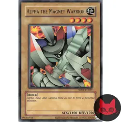 Yugioh Alpha The Magnet Warrior RP02-EN089 Reprint Rare NM - Image 1