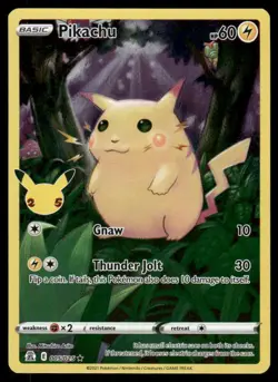 Pokemon Cards Pikachu 005/025 Celebrations Holo Rare LP *2 - Image 1