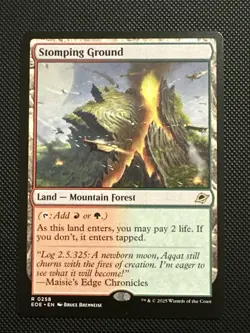 Magic the Gathering Edge of Eternities Stomping Ground Card 0258 Regular - Image 1