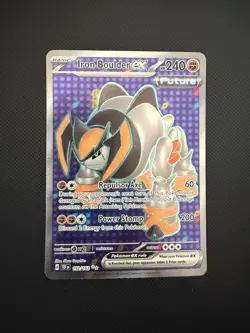 NM Iron Boulder ex - 192/162 Temporal Forces Ultra Rare Pokemon Card - Image 1