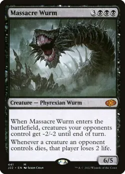Massacre Wurm MTG Jumpstart 2022 Mythic NM x1 - Magic Card - Image 1