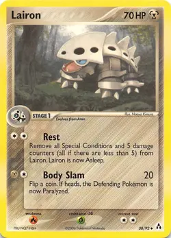 LAIRON 38/92 - UNCOMMON - NON-HOLO - EX Legend Maker - Pokemon Card - NM/M - Image 1