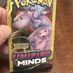 Pokemon Unified Minds 3 Card Mini Booster Pack Sealed Unweighed - Image 3