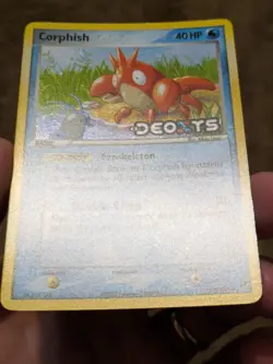 2005 Pokemon CORPHISH Ex Deoxys REVERSE HOLO STAMPED Set Series Card 57/107 LP - Image 3
