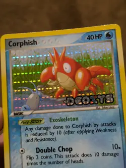 2005 Pokemon CORPHISH Ex Deoxys REVERSE HOLO STAMPED Set Series Card 57/107 LP - Image 4