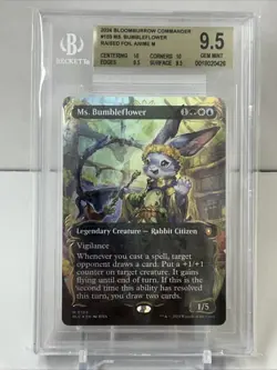 Ms. Bumbleflower Raised Foil MTG. Beckett 9.5 Graded - Image 1