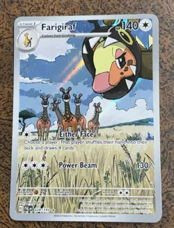 Farigiraf 228/193 Paldea Evolved Illustration Rare Holo Pokemon Card - Image 1