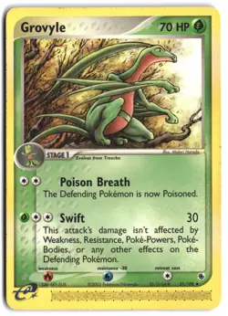 Grovyle #31/109 Trading Card EX Ruby & Sapphire 2003 LP - Image 1