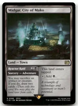 Midgar, City of Mako #286 (NM) Final Fantasy FIN Magic MTG - Image 1